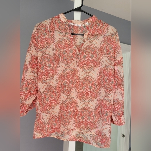 Summer Casual 3/4 Kurta with sleeves blouse sz:8 - Picture 5 of 8